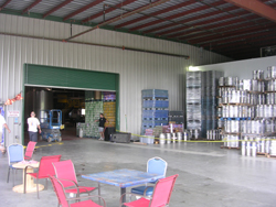 Outdoor Keg Storage Area