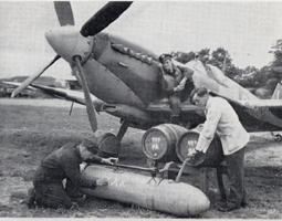 A staged shot of the Mod. XXX tank being filled.