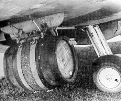 The Spitfire had very little ground clearance with the larger beer kegs.