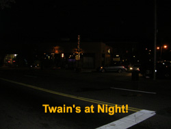Twain's at night photo.