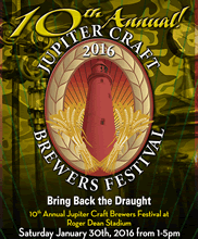 10th Annual Jupiter Craft brewers Festival Logo