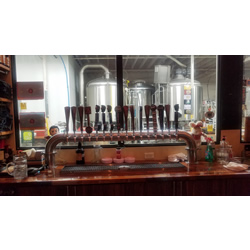 Khoffner Brewing Taps and Brewing Area pgotos