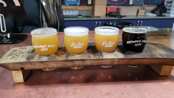 Pontoon Brewing Photos Beer Flight / Tap Area