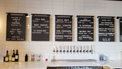 Circke and Square Brewing Photos Beer Menu and Brewing Area